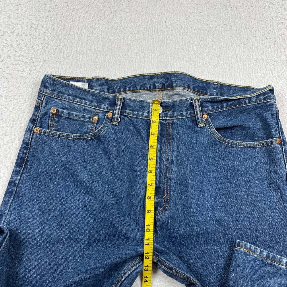 Levis 505 Jeans Mens 40x30 Blue Straight Leg Regular Fit Medium Wash Denim